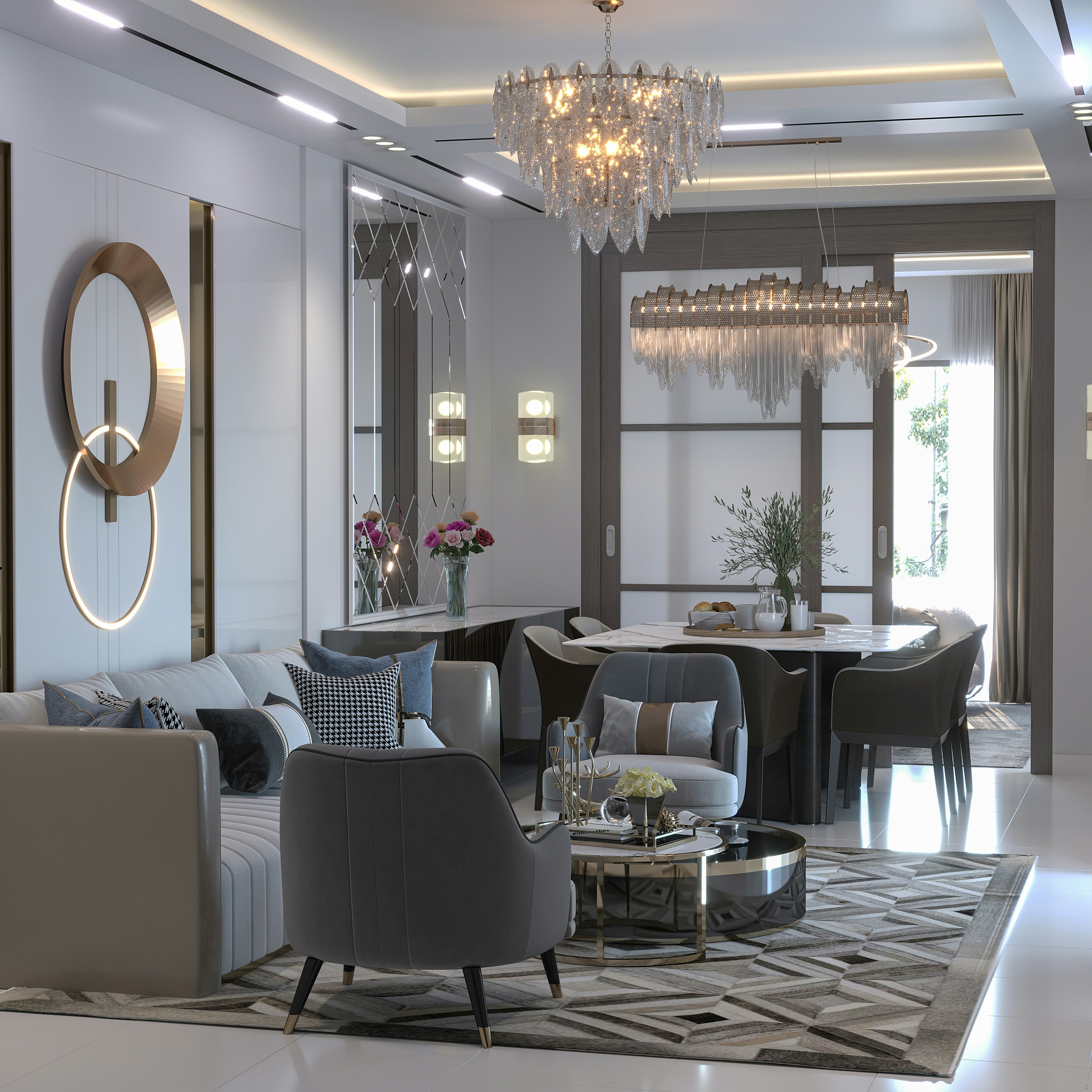 Modern apartment living room